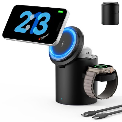 15W 3-in-1 Collapsible Magnetic Wireless Charger(12/48)