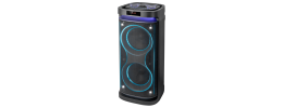 2X12' DJ WOOFER W/RGB LIGHTING RECHARGEABLE BATT BLUE