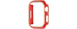 38mm Chromed iWatch Screen Frame - Chromed Gold+Red