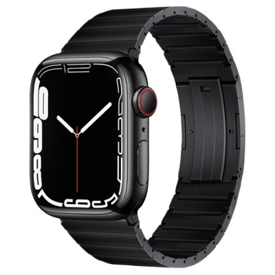 38mm PU Solid Color iWatch Screen Frame - Black
