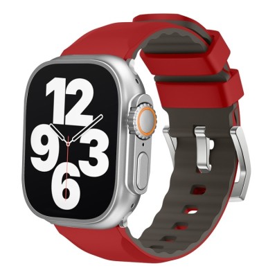 38mm PU Solid Color iWatch Screen Frame - Red