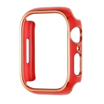 40mm Chromed iWatch Screen Frame - Chromed Gold+Red