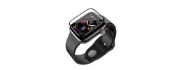 40mm PU Solid Color iWatch Screen Frame - Black