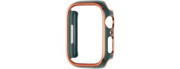 41mm Chromed iWatch Screen Frame - Chromed Gold+Midnight Green