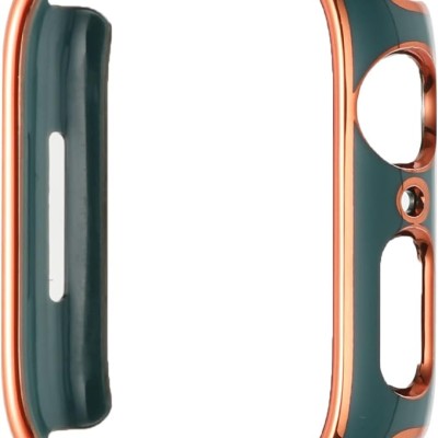 41mm Chromed iWatch Screen Frame - Chromed Gold+Midnight Green