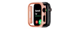 41mm Chromed iWatch Screen Frame - Chromed Gold+Pink