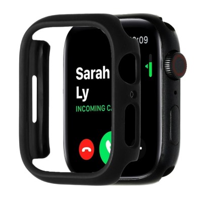 41mm PU Solid Color iWatch Screen Frame - Black