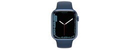 41mm PU Solid Color iWatch Screen Frame - Blue