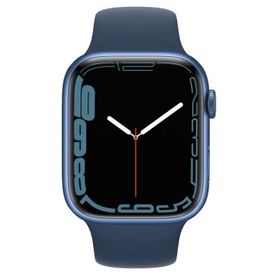 41mm PU Solid Color iWatch Screen Frame - Blue