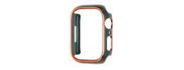 42mm Chromed iWatch Screen Frame - Chromed Gold+Midnight Green