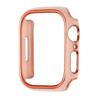 42mm Chromed iWatch Screen Frame - Chromed Gold+Pink