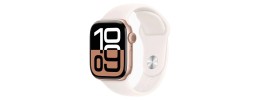 42mm Full Coverage RoseGold with Tempered Glass iWatch Screen Frame - Chromed Rose Gold+White