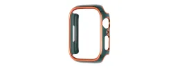 44mm Chromed iWatch Screen Frame - Chromed Gold+Midnight Green
