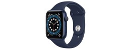 44mm PU Solid Color iWatch Screen Frame - Blue