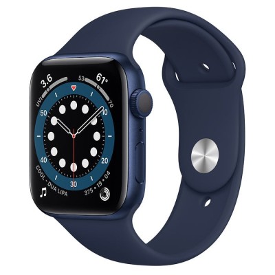 44mm PU Solid Color iWatch Screen Frame - Blue