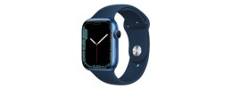 45mm PU Solid Color iWatch Screen Frame - Blue