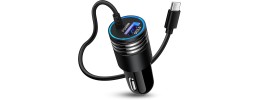 48W PD&QC CAR CHARGER +3FT USB-C TO 8PIN CABLE (12/48)