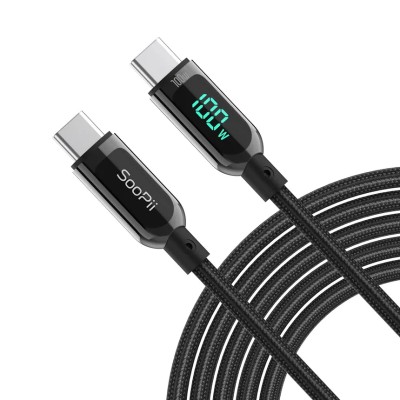 6FT 100W USB-C TO USB-C CHARGING & DATA SYNC CABLE (12/48)