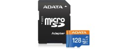 ADATA Premier 128GB MicroSDHC/SDXC UHS-I Class 10 V10 A1 Memory Card with Adapter Read up to 100 MB/s (AUSDX128GUICL10A1-RA1)  (Rack Inside - Memory 11)