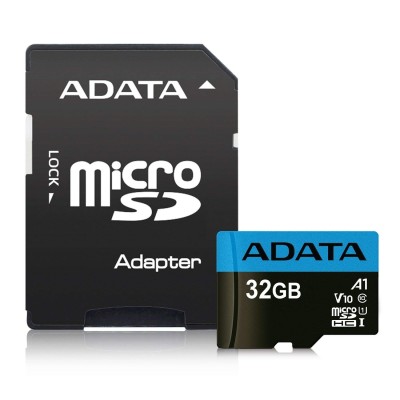 ADATA Premier 32GB MicroSDHC/SDXC UHS-I Class 10 V10 A1 Memory Card with Adapter Read up to 100 MB/s (AUSDH32GUICL10A1-RA1) (Rack Inside - Memory 9)