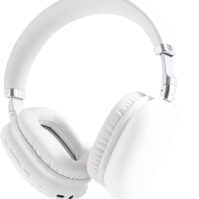 APMax1 Wireless Over-Ear Bluetooth Adjustable Headphones Active Noise Cancel HiFi Stereo Sound - Cream
