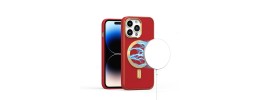 Apple Iphone 11 (6.1") 2019 Hybrid Clear Case w/ Magsafe Red