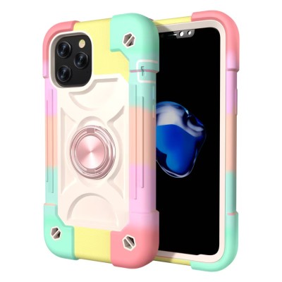Apple Iphone 13 (6.1") 2021 New Texture Magnet Ring Stand Ca