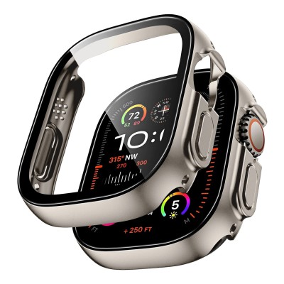 Apple Watch Case Electroplate Size 44mm/w Built in Tempered