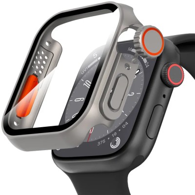 Apple Watch Case Simp Design Size 46mm/w Built in Tempered G