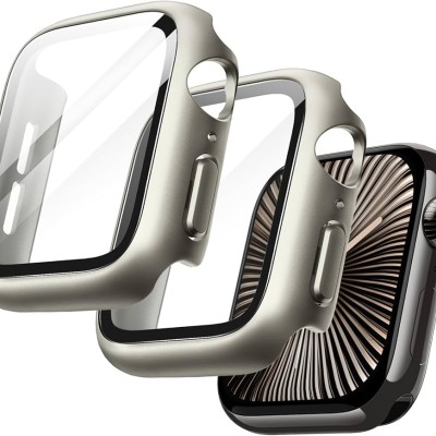 Apple Watch Case Simp Design Size 46mm/w Built in Tempered G