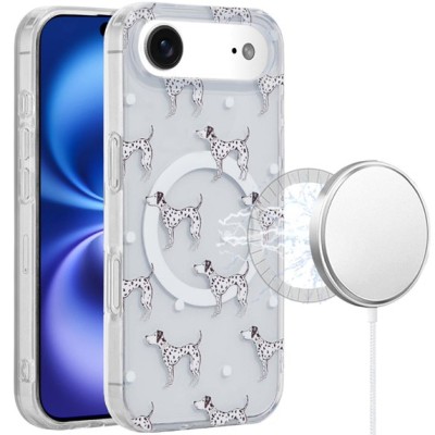 For iPhone 17 Air [Magnetic] Double Layer Design IMD Case - Dogs