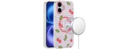 For iPhone 17 Air [Magnetic] Double Layer Design IMD Case  Cherry