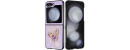 For Samsung Z Flip 6 SPLENDID Diamond Glitter Ornaments Engraving Case Cover - Garden Butterflies Purple