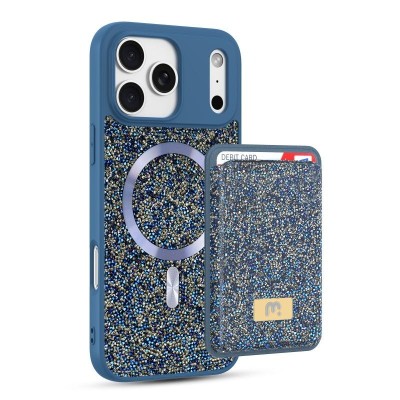 FOR IP11 MAGSAFE DIAMOND GLITTER WITH STAND - BLUE