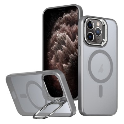 FOR IP11 METAL STAND CASE W CAM LENS GRAY