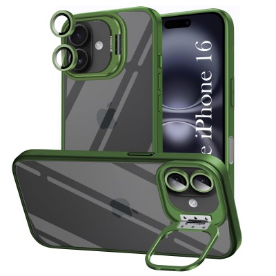 FOR IP11 METAL STAND CASE W CAM LENS GREEN
