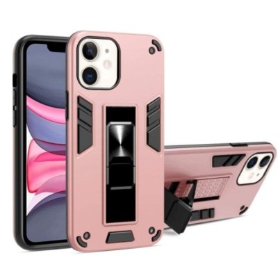 FOR IP11 METAL STAND CASE W CAM LENS PINK