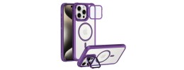 FOR IP11 METAL STAND CASE W CAM LENS PURPLE