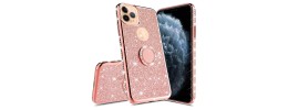 FOR IP12/ 12 PRO MAGSAFE DIAMOND GLITTER WITH STAND - PINK