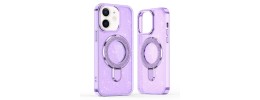 FOR IP12/ 12 PRO MAGSAFE DIAMOND GLITTER WITH STAND - PURPLE