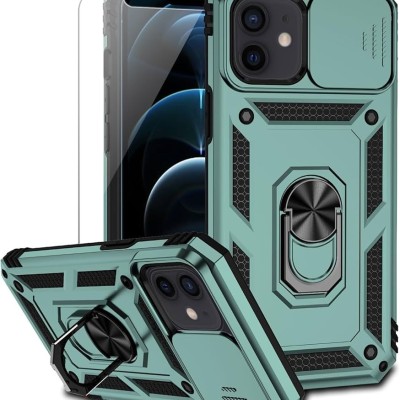 FOR IP12/ 12 PRO METAL STAND CASE W CAM LENS GREEN