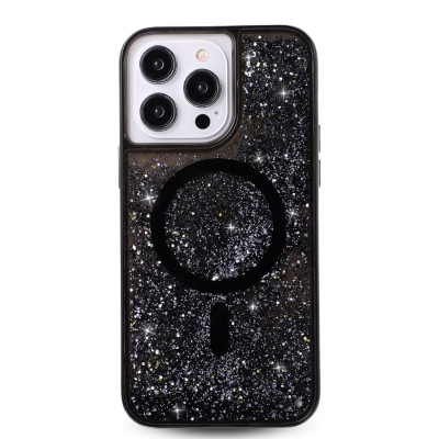 FOR IP13/ 14 MAGSAFE DIAMOND GLITTER - BLACK