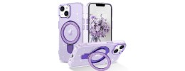 FOR IP13/ 14 MAGSAFE DIAMOND GLITTER WITH STAND - PURPLE