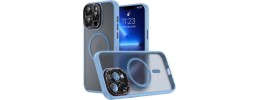 FOR IP13 METAL STAND CASE W CAM LENS BLUE