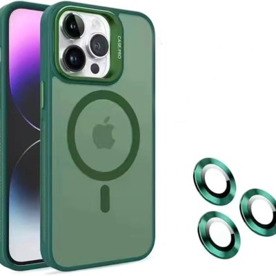FOR IP13 METAL STAND CASE W CAM LENS GREEN