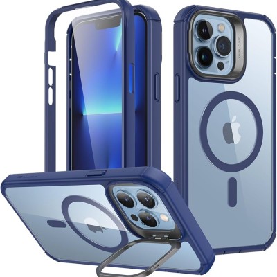 FOR IP13 PRO MAX METAL STAND CASE W CAM LENS BLUE