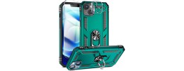 FOR IP14 METAL STAND CASE W CAM LENS GREEN