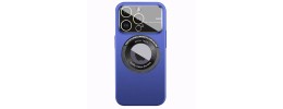FOR IP14 PRO MAX METAL STAND CASE W CAM LENS BLUE