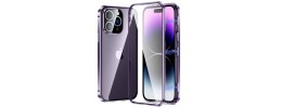 FOR IP14 PRO MAX METAL STAND CASE W CAM LENS PURPLE