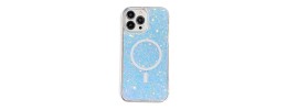 FOR IP15 MAGSAFE DIAMOND GLITTER WITH STAND - BLUE